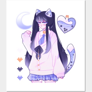 Yui the boba neko! <3 Posters and Art